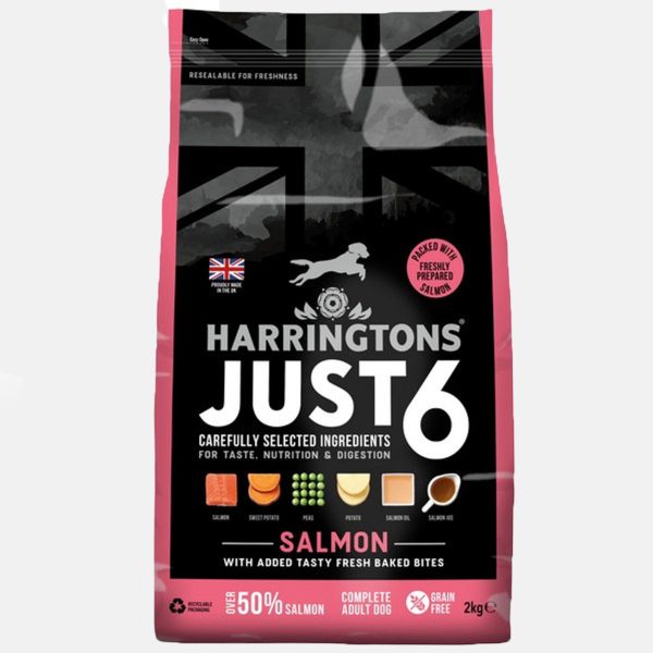 Harringtons Just 6 Dry Salmon Dog Food Fashion