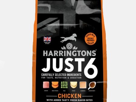 Harringtons Just 6 Dry Chicken Dog Food on Sale