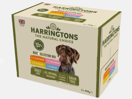 Harringtons Wet Dog Food Mixed Selection Box 6x400g For Discount