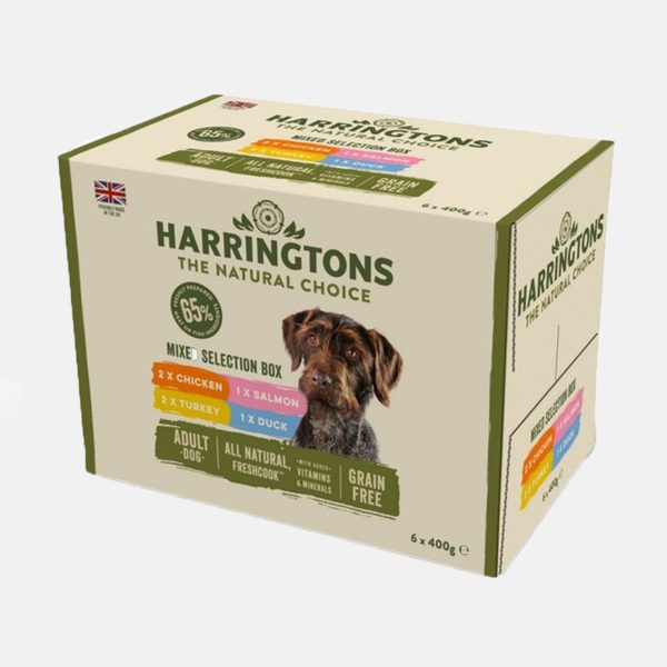 Harringtons Wet Dog Food Mixed Selection Box 6x400g For Discount