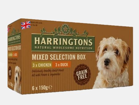 Harringtons Grain Free Multipack Wet Dog Food 6 x 150g Discount