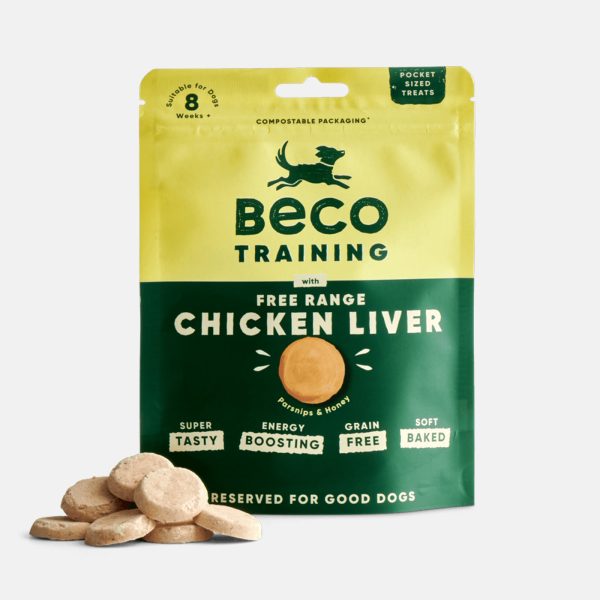 Beco Free Range Chicken Liver Dog Treats with Parsnip & Honey 60g Supply