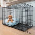 Cosy & Calming Puppy Crate Bed With Removable Covers in Duck Egg Spot by Lords & Labradors Online now