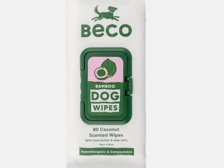 Beco Coconut Scented Bamboo Dog Wipes Online Sale