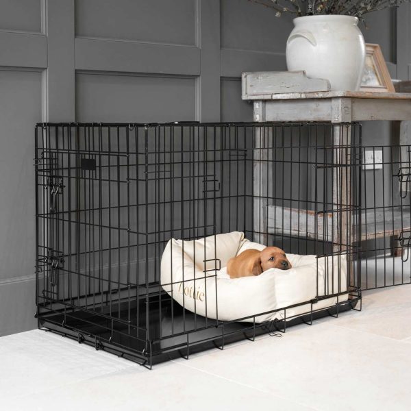 Cosy & Calming Puppy Crate Bed With Removable Covers in Savanna Bone by Lords & Labradors Online Hot Sale