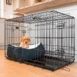 Cosy & Calming Puppy Crate Bed With Removable Covers in Navy Essentials Plush by Lords & Labradors For Discount