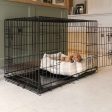 Cosy & Calming Puppy Crate Bed With Removable Covers in Balmoral Natural Tweed by Lords & Labradors Hot on Sale