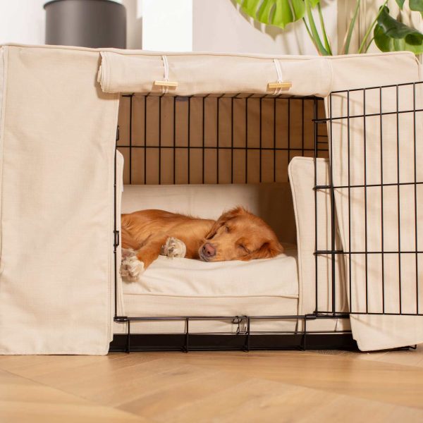 Dog Crate Set in Savanna Bone by Lords & Labradors Supply