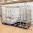 Cosy & Calming Puppy Crate Bed With Removable Covers in Grey Spot by Lords & Labradors Hot on Sale