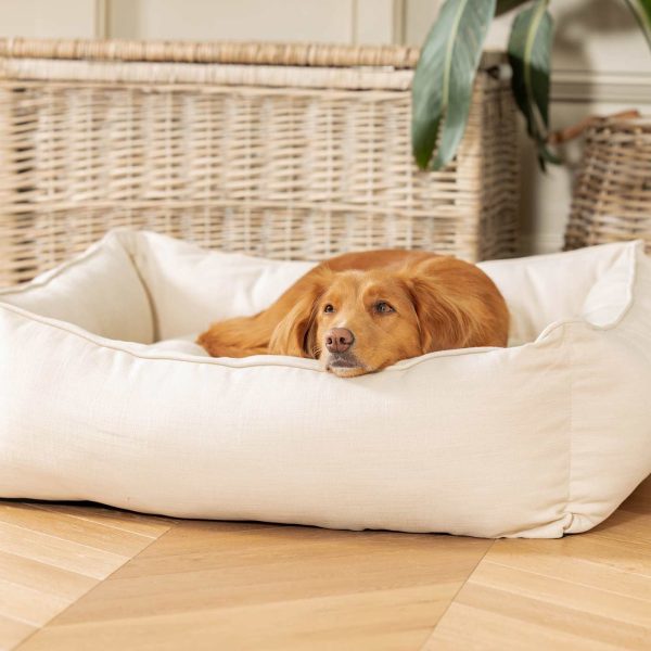 Box Bed With Removable Covers in Savanna Bone by Lords & Labradors Online Hot Sale