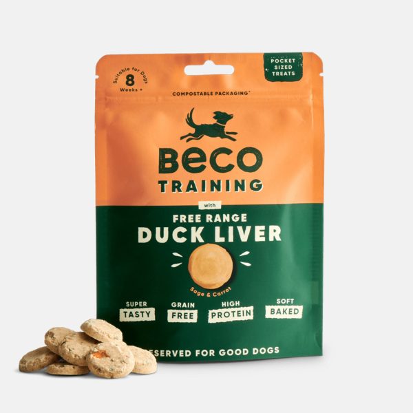 Beco Free Range Duck Liver Dog Treats with Sage & Carrot 60g For Discount