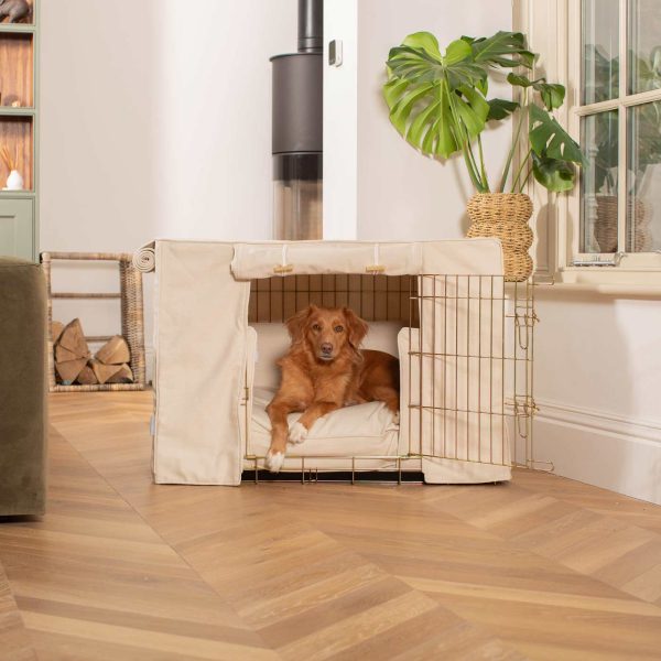 Dog Crate Set in Savanna Bone by Lords & Labradors Supply