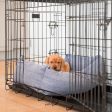 Cosy & Calming Puppy Crate Bed With Removable Covers in Oxford Herringbone Tweed by Lords & Labradors For Cheap