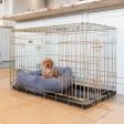 Cosy & Calming Puppy Crate Bed With Removable Covers in Oxford Herringbone Tweed by Lords & Labradors For Cheap