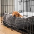 Cosy & Calming Puppy Crate Bed With Removable Covers in Dark Grey Essentials Plush by Lords & Labradors Online now